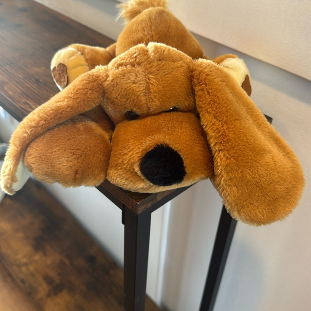 Vintage‎ 1982 Antics Beagle Dog Laying Plush Stuffed Animal 6"
